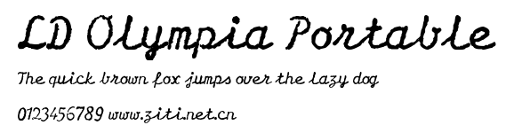 LD Olympia Portable.ttf字體轉換器圖片