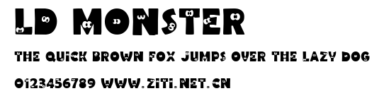 LD Monster.ttf字體轉換器圖片