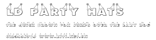 LD Party Hats.ttf字體轉換器圖片