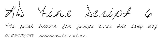 LD Fine Script 6.ttf字體轉換器圖片