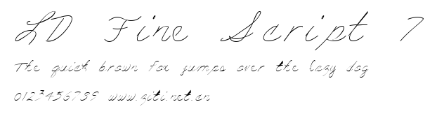 LD Fine Script 7.ttf字體轉換器圖片