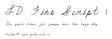 LD Fine Script 1.ttf字體轉換器圖片