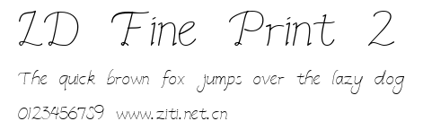LD Fine Print 2.ttf字體轉換器圖片