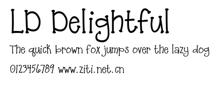 LD Delightful.ttf字體轉換器圖片
