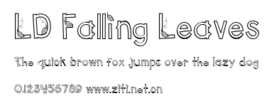 LD Falling Leaves.ttf字體轉換器圖片