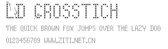 LD Crosstich.ttf字體轉換器圖片