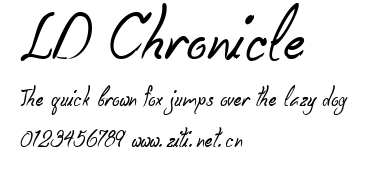 LD Chronicle.ttf字體轉換器圖片