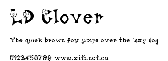 LD Clover.ttf字體轉換器圖片