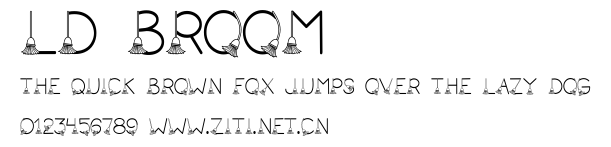 LD Broom.ttf字體轉換器圖片