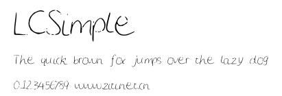 LCSimple.ttf字體轉換器圖片