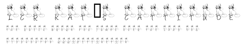 LCR Kat's Cattitude.ttf字體轉換器圖片