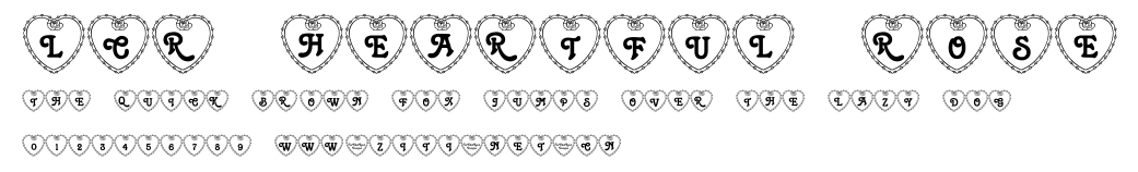 LCR Heartful Rose.ttf字體轉換器圖片