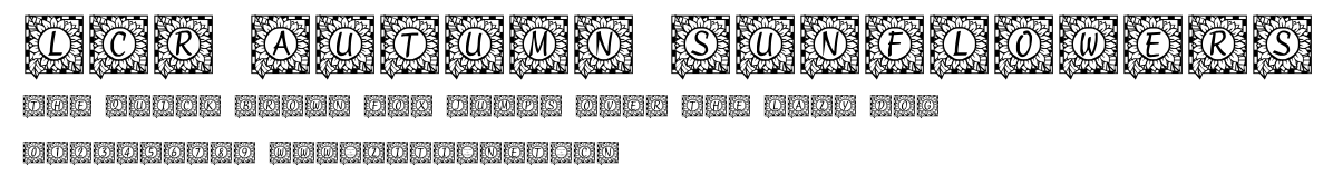 LCR Autumn Sunflowers.ttf字體轉換器圖片