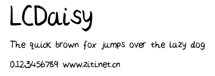 LCDaisy.ttf字體轉換器圖片