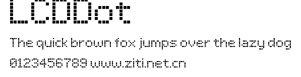 LCDDot.ttf字體轉換器圖片