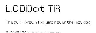 LCDDot TR.ttf字體轉換器圖片
