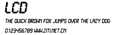 LCD.ttf字體轉換器圖片