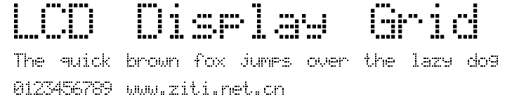 LCD Display Grid.ttf