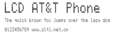 LCD AT&T Phone.ttf字體轉換器圖片