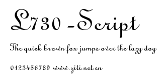 L730-Script.ttf字體轉換器圖片