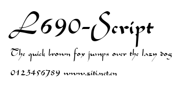 L690-Script.ttf字體轉換器圖片