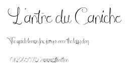 L'antre du Caniche.ttf字體轉換器圖片