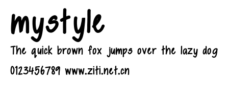 mystyle.ttf字體轉換器圖片