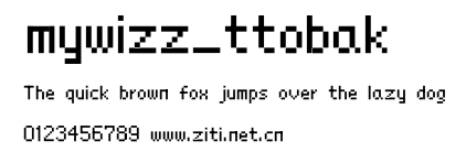 mywizz_ttobak.ttf字體轉換器圖片
