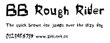 BB Rough Rider.otf字體轉換器圖片