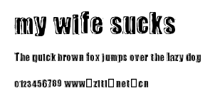 my wife sucks.ttf字體轉換器圖片