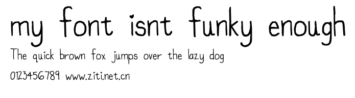 my font isnt funky enough.ttf字體轉換器圖片