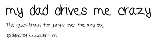 my dad drives me crazy.ttf字體轉換器圖片
