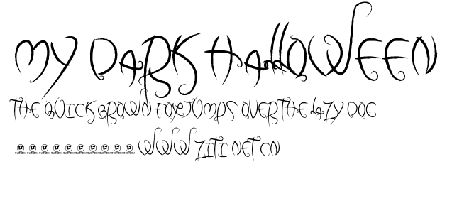 my dark halloween.ttf字體轉換器圖片