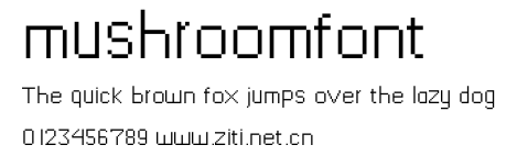 mushroomfont.ttf字體轉換器圖片