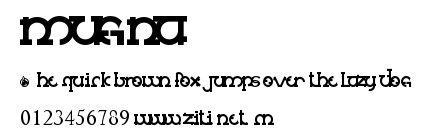 mugna.ttf字體轉換器圖片