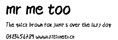 mr me too.ttf字體轉換器圖片