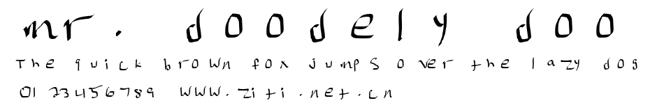 mr. doodely doo.ttf字體轉換器圖片