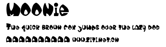 moonie.ttf字體轉換器圖片