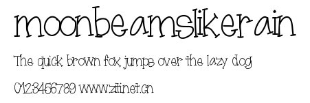 moonbeamslikerain.ttf字體轉換器圖片