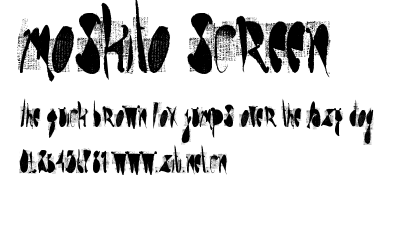moskito screen.ttf字體轉換器圖片