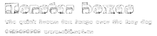 Monster boxes.ttf字體轉換器圖片