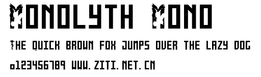 Monolyth Mono.otf字體轉換器圖片