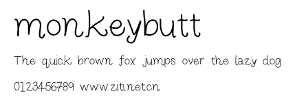 monkeybutt.ttf字體轉換器圖片