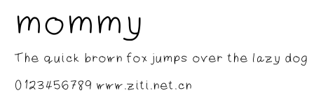 mommy.ttf字體轉換器圖片