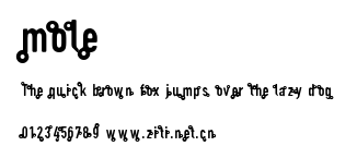 mole.ttf字體轉換器圖片