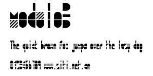 modulo3.ttf字體轉換器圖片