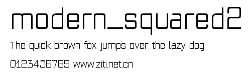 modern_squared2.ttf字體轉換器圖片