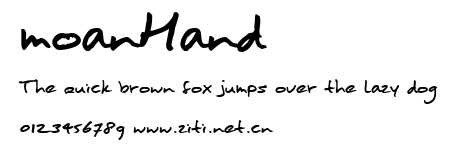 moanHand.ttf字體轉換器圖片