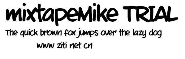 mixtapeMike_TRIAL.otf字體轉換器圖片