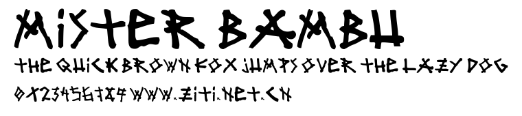 mister bambu.ttf字體轉換器圖片